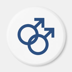 Aimant Symbole de genre des hommes gays MLM