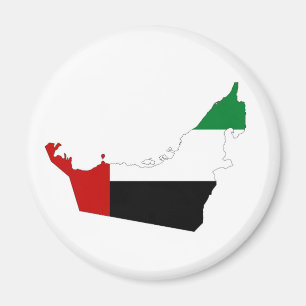 Aimant symbole de la forme du drapeau des émirats arabes 
