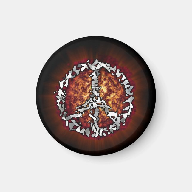 AIMANT SYMBOLE DE LA PAIX (Devant)