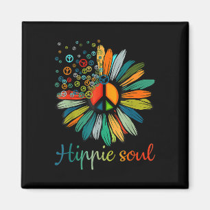 Aimant SYMBOLE DE LA PAIX DE Daisy Hippie Soul AMATEURS D