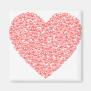 Aimant symbole de l'amour de paix