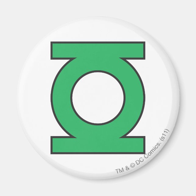 Aimant Symbole de lanterne verte (Devant)