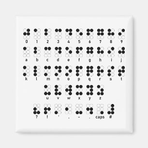 Aimant Symbole de lettres sans visibilité d'alphabet