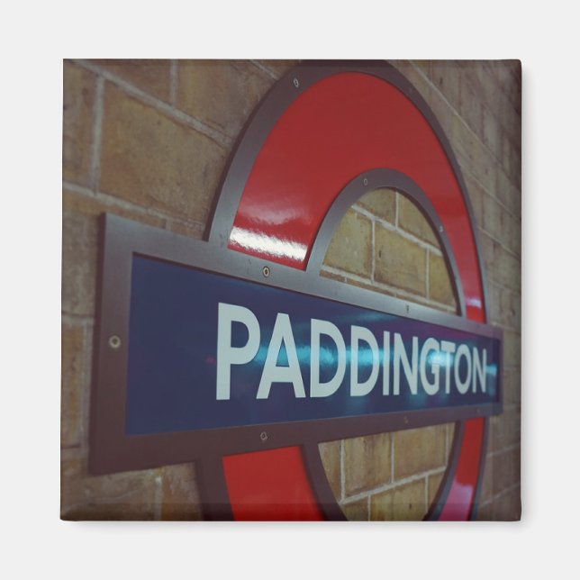 Aimant Symbole de métro Paddington Station Londres (Devant)
