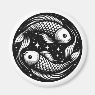 Aimant Symbole de natation en carpe de poisson - Symbole 