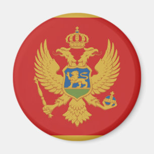 Aimant Symbole de nation de drapeau de pays de Monténég