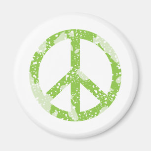 Aimant Symbole de paix (vert)