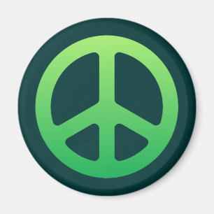 Aimant Symbole de paix vert