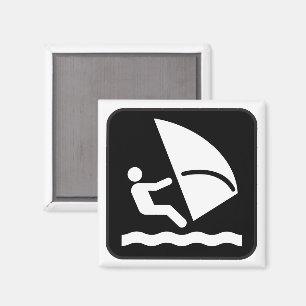 Aimant Symbole de planche à voile magnétique