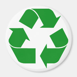 Aimant Symbole de recyclage - Vert