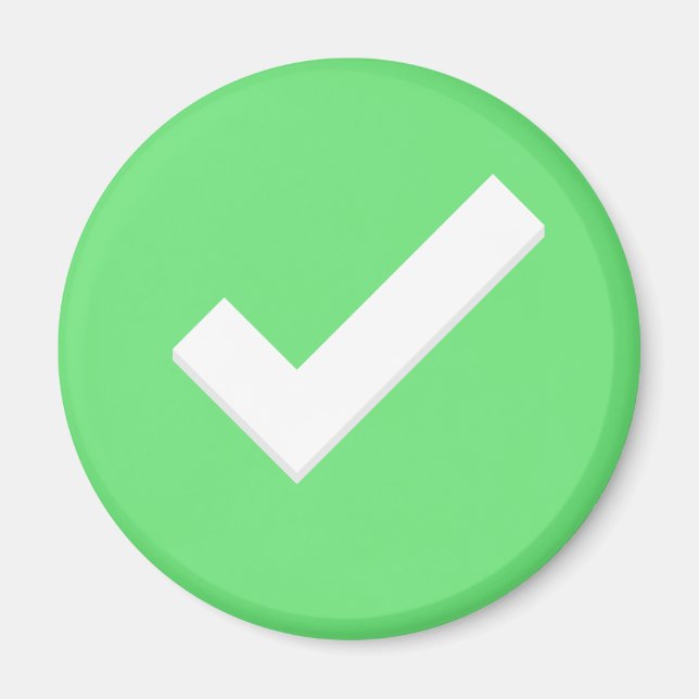 Aimant Symbole d'écriture de la marque verte (Devant)