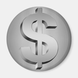 Aimant symbole dollar