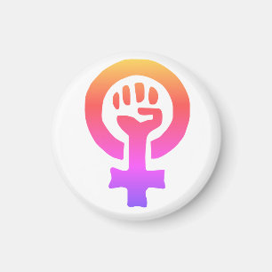 Aimant Symbole du féminisme rouge