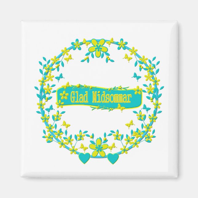 Aimant Symbole du milieu de l'été (Devant)