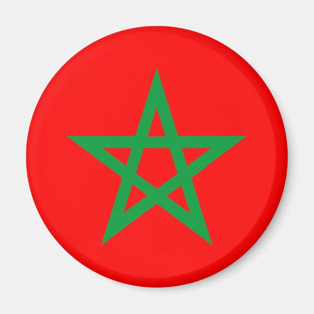 Aimant symbole du pays du maroc (Devant)