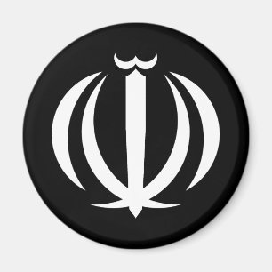 Aimant symbole emblème drapeau national de l'Iran