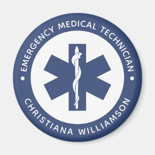 Aimant Symbole EMT personnalisé Technicien Médicale d'urg