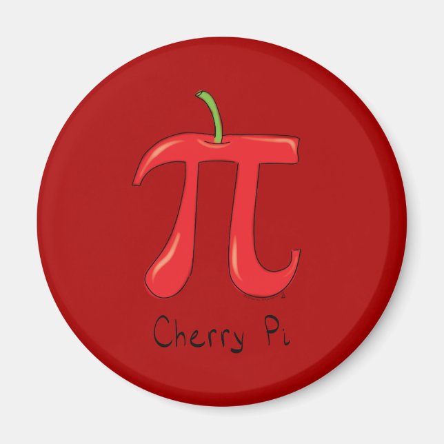 Aimant Symbole Fantaisie Math Cherry Pi (Devant)