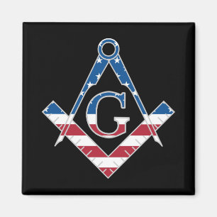 Aimant Symbole Freemasonic des États-Unis
