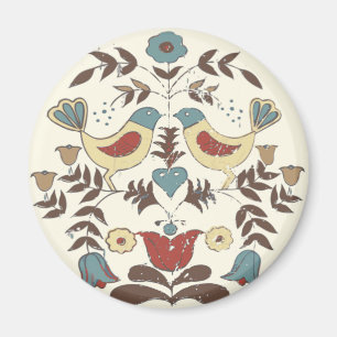 Aimant SYMBOLE Hex Amish néerlandais Pennsylvanie Bird Am