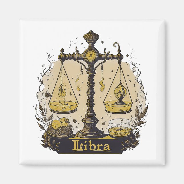 Aimant Symbole Horoscope Libra (Devant)