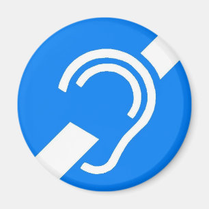 Aimant Symbole international de l'aimant pour les sourds