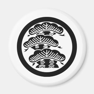 Aimant Symbole japonais de la crête KAMON de famille