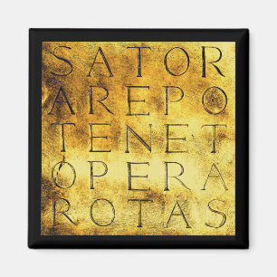 Aimant Symbole magique de Sator Rotas Ancien Secret