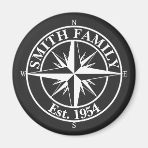 Aimant Symbole personnalisable du monogramme étoile de la