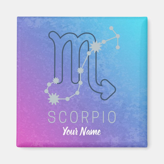 Aimant Symbole Scorpio Zodiac Star Horoscope Constellatio (Devant)