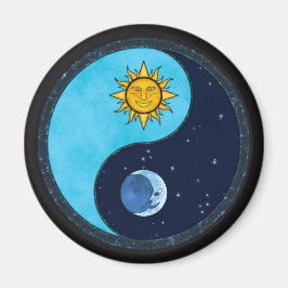 Aimant Symbole Sun Moon Yin Yang