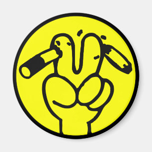 Aimant Symbole thaïlandais ⚠ anti-tabac ⚠