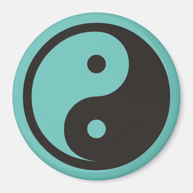 Aimant Symbole Yin Yang - tatouage solide (Devant)