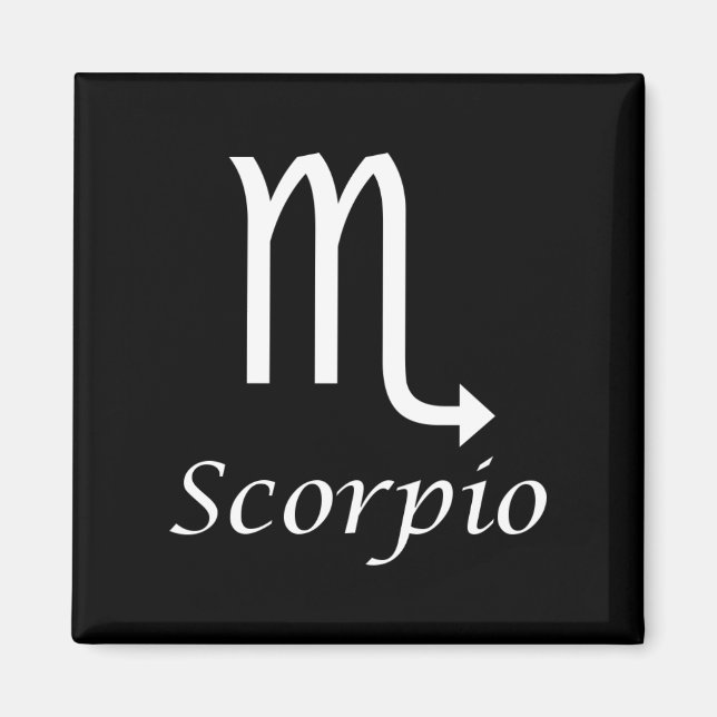 Aimant SYMBOLE Zodiaque 'Scorpio' (Devant)