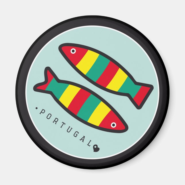 Aimant Symboles du Portugal - Sardines (Devant)