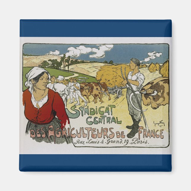 Aimant Syndicat Central Des Agriculture De France (Devant)