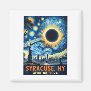 Aimant Syracuse New York Total Solar Eclipse 2024 Starry