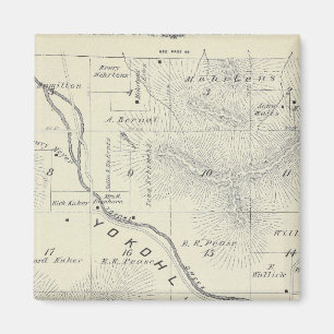 Aimant T19S R27E Carte de la section du comté de Tulare