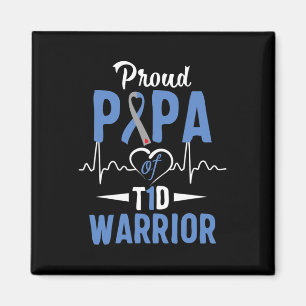 Aimant T1d Proud Papa Sensibilisation au diabète Type 1 I