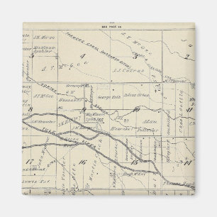 Aimant T21S R26E Carte de la section du comté de Tulare