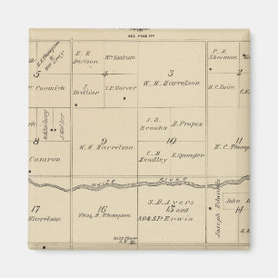 Aimant T24S R26E Carte de la section du comté de Tulare