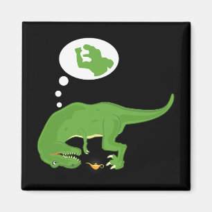 Aimant T-rex drôle, Lampe Génie, Bras Courts, Par Zany Br