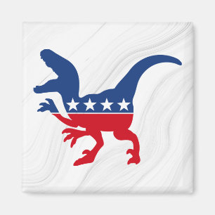 Aimant T-Rex patriotique anti-politique