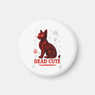 Aimant T-shirt chat d'Halloween Dead Cute