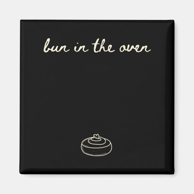 Aimant T-shirt de déclaration de grossesse mignon, boule  (Devant)