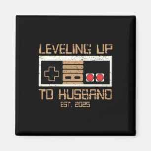 Aimant T-Shirt de fiançailles pour le marié gamer qui pas