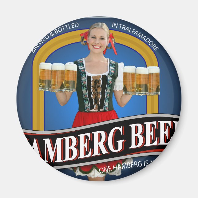 Aimant T-shirt de la bière Hamberg de Raising Hope (Devant)