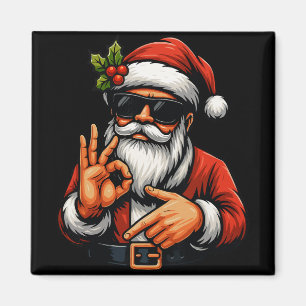Aimant T-shirt drôle de Noël Six Seven 6 7 Meme Santa Hom