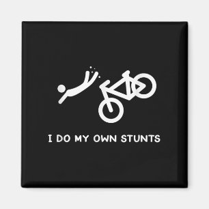 Aimant T-shirt drôle pour amateurs de vélo - Je fais mes
