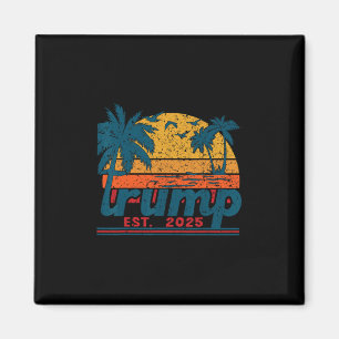 Aimant T-shirt drôle Trump golfe de nous America Est 2025